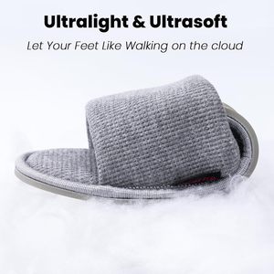 รองเท้าแตะสำหรับโรงแรมผ้ากำมะหยี่ลายปะการังเทอร์รี่ - Product Image 4