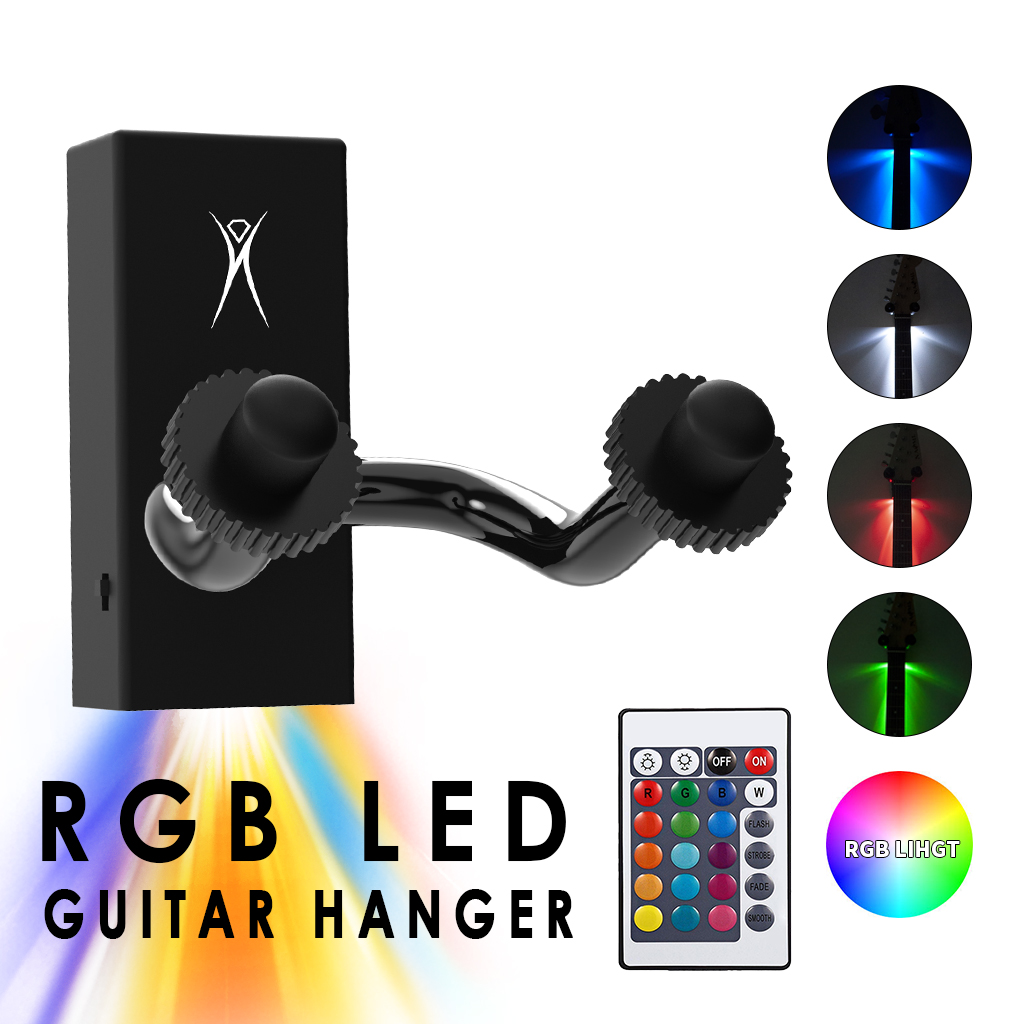 ☆ Custom Hanger LED Board　　　　　【数量限定】 NAOMI RGB LED Hanger - Stylish Guitar Wall Mount Bracket