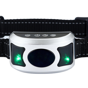 Collar de entrenamiento antiladridos para mascotas, Collar eléctrico resistente al agua, ajustable, sensible, 4 niveles - Product Image 1
