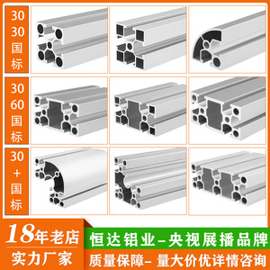 Perfiles de Aluminio Industriales 3030 3060 3090 Anodizados de Aleación 6063 para Marcos de Equipos Automatizados y Soporte Mecánico - Product Image 5