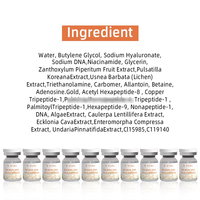 En stock ADN saumon or ampoule sérum flacons de beauté pour le visage Anti-âge barrière réparatrice en profondeur produit de soin de la peau