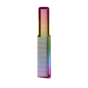 <span class=keywords><strong>Pettine</strong></span> Piatto Elettroplaccato Multicolore per Uomo, <span class=keywords><strong>Pettine</strong></span> per Taglio <span class=keywords><strong>Capelli</strong></span>, <span class=keywords><strong>Pettine</strong></span> Dedicato per Salone, <span class=keywords><strong>Pettine</strong></span> per Olio - Product Image 2