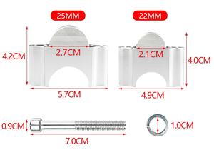Universal Fit Motorcycle Handlebar Adjustment Raisers CNC Alloy <b>Spacer</b> Leveling Blocks for 22MM 25MM Handlebar Diameter - Product Image 2