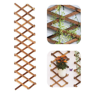 Jardinière d'intérieur extensible suspendue en <span class=keywords><strong>bois</strong></span> Cadre en <span class=keywords><strong>treillis</strong></span> Support vertical pour plantes à air Mur en <span class=keywords><strong>treillis</strong></span> de <span class=keywords><strong>bois</strong></span> pour pots de fleurs de jardin Jardinières - Product Image 1
