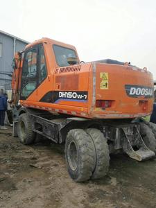 Pelle pelleteuse multifonctionnelle sur chenilles originale de la Corée DOOSAN DH150 Hyundai à haut rendement en bon état d'occasion en vente - Product Image 4