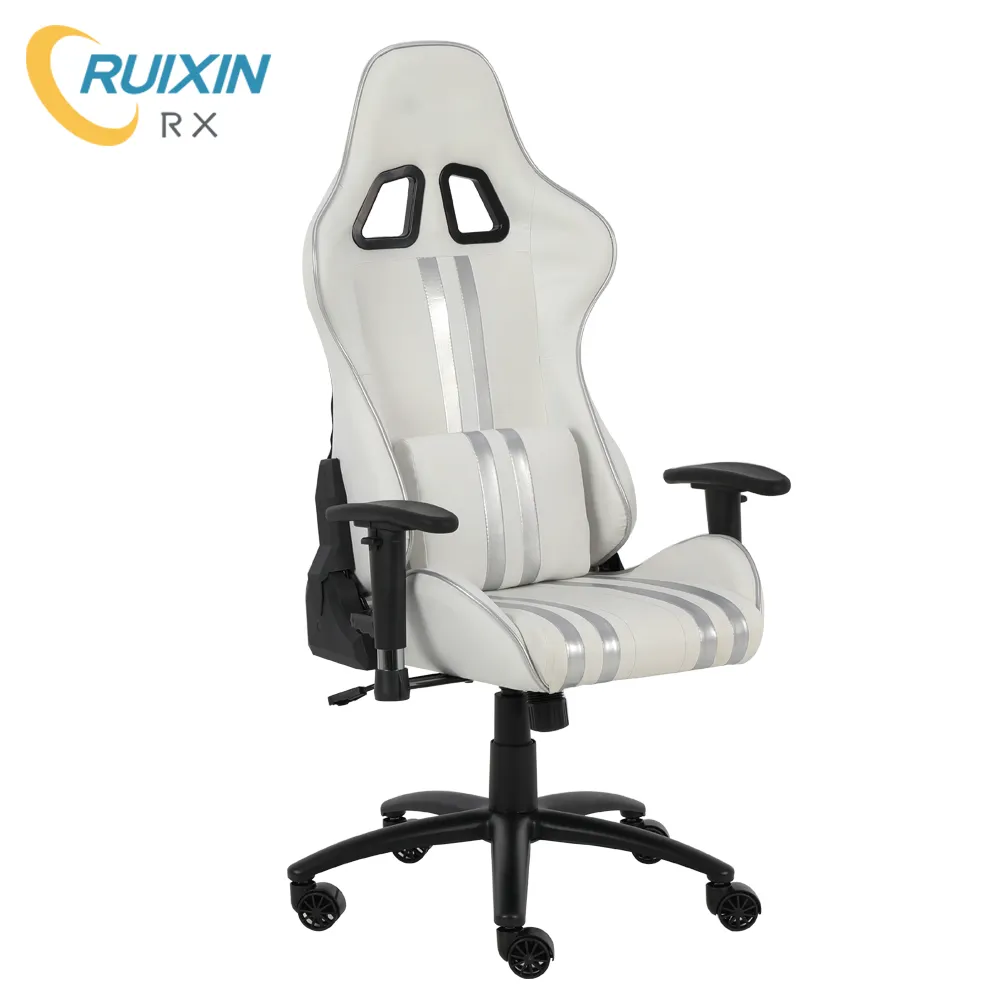 Weiß Leder Swivel Büro Stuhl Gaming Computer Stühle Weiß Schreibtisch Büro Stuhl