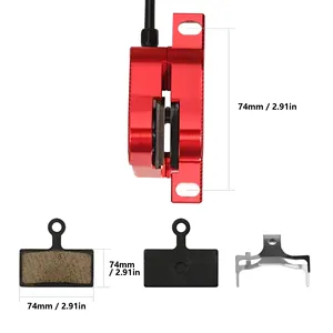 DYSLAND LD-2024 MTB Mountainbike Doppelkolben-Hydro-Scheibenbremsen-Kit aus Aluminiumlegierung