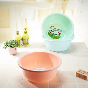 Plastic Washbasin <b>Round</b> 34x23x14cm Eco-Friendly Deepened <b>Basin</b> For Household Use - Product Image 2