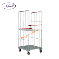 Cage à roulement industrielle pliable, pour entrepôt, chariot à palette, 1 pièce
