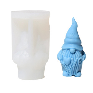 New Arrival DIY Religious Christmas Santa Claus Aromatherapy Food Grade Non-Toxic White Silicone Dishwasher Safe Candle Cake - Product Image 5