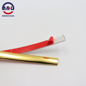 MH colore oro flessibile Pvc bordo della fascia della parete striscia autoadesiva di <span class=keywords><strong>plastica</strong></span> di rivestimento <span class=keywords><strong>per</strong></span> piastrelle di tenuta striscia di rivestimento <span class=keywords><strong>per</strong></span> <span class=keywords><strong>mobili</strong></span> - Product Image 6