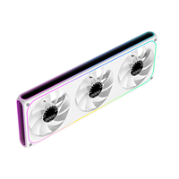 Ventilateur de refroidissement pour châssis de PC de jeu OEM AntarcChill avec logo personnalisé, triple ventilateur de 360 mm, écran RPM, haut débit d'air, faible bruit, pour la vente en gros