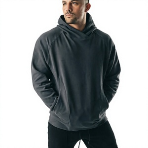 Sudadera con Capucha para Hombre, de Poliéster/Algodón, con Logotipo Personalizado Bordado, Hombros Caídos, Corte Cuadrado, Talla Grande, Tejido Grueso, Bsci - Product Image 3