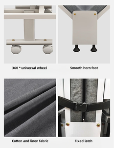 <span class=keywords><strong>Lit</strong></span> simple blanc luxueux cadre inférieur élargi épaissi Design pliable moderne pour hôtels appartements nouveau <span class=keywords><strong>lit</strong></span> de pause déjeuner en métal - Product Image 5