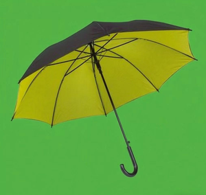 Venta al por mayor barato semiautomático paraguas de doble capa paraguas recto para adultos - Product Image 1