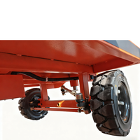 Chariot à plateforme électrique robuste de 1000 kg avec structure soudée et conception pliable pour une utilisation tout-terrain