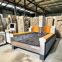 Máquina de Corte de Piedra de Granito CNC 3D con Servomotor, Software Artcam, Motor con Rodamientos, Engranajes, Motor JK-1325 5.5kW 380V 250mm Máx.
