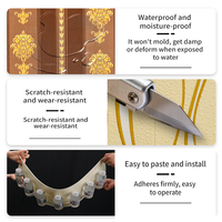 Papiers peints 3D à motifs, décoration murale autocollante, imperméable, en mousse PE, autocollants muraux pour fond de télévision, salon, chambre à coucher