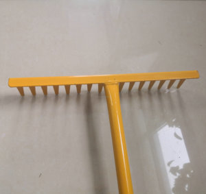Sud Africa 16 denti Giallo Cavallo Arena Giardino <span class=keywords><strong>Erba</strong></span> Metallo <span class=keywords><strong>Rastrello</strong></span> - Product Image 2