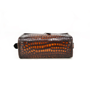 Bolso de Mano para Hombre Zenos de Cuero Genuino con Patrón de Cocodrilo Retro, Duradero, Moderno, para Viajes y Uso Diario, Portátil, Tipo Bandolera - Product Image 5