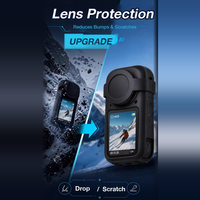 Étui en silicone Insta360 X6 pour caméra d'action panoramique, protection de l'objectif, anti-poussière, antichoc, coque réutilisable, accessoires