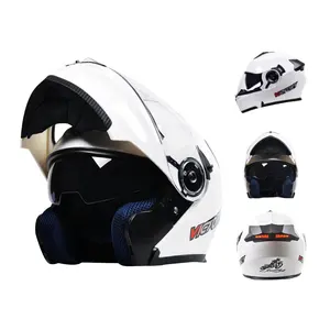 고품질 남여 공용 PC ABS EPS 오토바이 오픈 페이스 헬멧 더블 렌즈 안전 헬멧 성인용 오토바이 제조