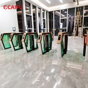 Barrière de contrôle d'accès piétonnier à portail battant, fabrication directe d'usine, avec reconnaissance faciale et lecture de carte pour les parcs et les zones panoramiques - Product Image 4