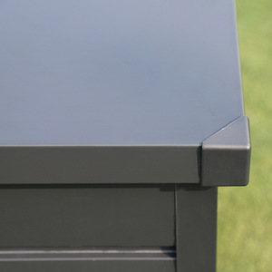 Boîte de rangement en métal, durable, résistante aux intempéries, pour le <span class=keywords><strong>jardin</strong></span>, le patio, les outils, les coussins, l'organisation des équipements - Product Image 2