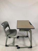 Meubles de classe modernes Ensemble table et chaise pour étudiants Meubles de lycée Bureau et chaises en métal pour étudiants