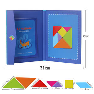 Rompecabezas Magnético <span class=keywords><strong>de</strong></span> Madera Tangram, Juego <span class=keywords><strong>de</strong></span> Matemáticas, Ayuda Didáctica para la Escuela <span class=keywords><strong>Primaria</strong></span>, Juguete Educativo para Niños <span class=keywords><strong>de</strong></span> 3 a 7 Años - Product Image 4
