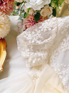 Robes de chœur <span class=keywords><strong>pour</strong></span> filles d'été en gros Couleur blanche unie Robes de princesse élégantes <span class=keywords><strong>pour</strong></span> bébés filles - Product Image 4