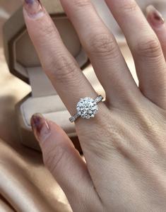 เครื่องประดับสั่งทำพิเศษ แหวนทองแท้ 9k 10k 14k 18k PT ทองคำขาว ทองคำเหลือง ทองคำชมพู เพชรแล็บ/พลอย ผลิตจากโรงงาน - Product Image 2