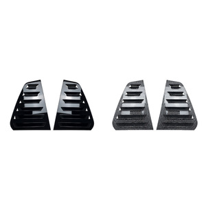 สติ๊กเกอร์ติดกระจกรถยนต์สำหรับ Volkswagen Golf 7 Mk7 7.5 2013-2019 สีดำเปียโน ลายคาร์บอนไฟเบอร์  วัสดุ ABS แบบมีกาวในตัว - Product Image 1