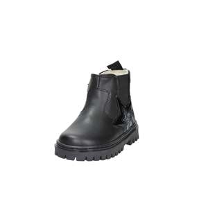 Balducci Girls Low Ankle Boots Black <b>Glitter</b> Star Design - Product Image 2