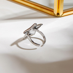 Star Cocktail <b>Ring</b> Stainless Steel Unisex Modern Fashion Jewelry Waterproof Hypoallergenic - Product Image 6