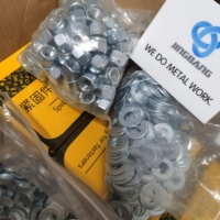 4mm-thick Aluminium Alloy Bonded DIN Flat Washers for Mechanical Assembly Electronic Equipment and Home Hardware