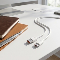 Cable USB-C de 8m para Carga Súper Rápida de 6A y Transferencia de Datos para Teléfonos, Computadoras, Auriculares, Bancos de Energía y Más
