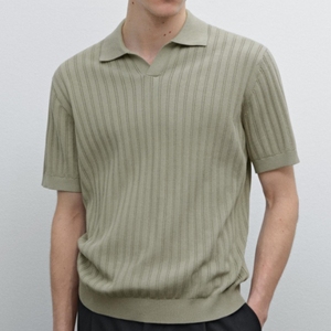 Old Money Nitpick Style Strick pullover Herren Polo Neck Basic Daily Kurzarm Herren Gestrickt Hochwertige Pullover für Herren - Product Image 1
