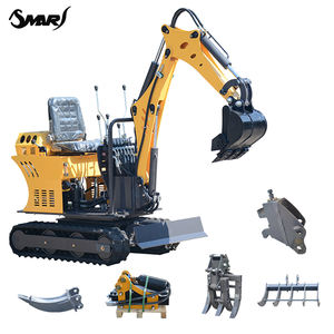 08 Model Hydraulic Small Farm Excavator with Full <b>Attachments</b> Home Delivery Service Engine Motor Pump PLC Core Components - Product Image 1