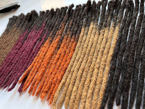 Cheveux humains brésiliens Remy 100% naturels T1b 99j 8 pouces 10 pouces, double trame machine, pour tresses afro dreadlocks 0,6 cm <span class=keywords><strong>Miss</strong></span> Lily Noir - Product Image 3