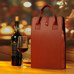 Sac à vin rouge souple pour deux bouteilles, avec poignée, <span class=keywords><strong>coffret</strong></span> cadeau d'entreprise pour les employés, technologie composite, boîte extérieure - Product Image 2