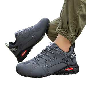 Men's Mountaineering Socks Boots Hiking &amp; <strong>Trekking</strong> Backpacking <strong>Shoes</strong> Trail Cross Country High-top Lace up Slip on Stretch Fabric - Product Image 1