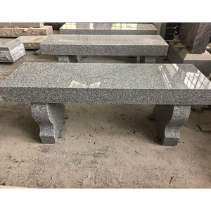 Banco de Estilo Americano Moderno G614 de Granito Gris, Asiento Personalizado para Jardín con 1 Año de Garantía - Product Image 2