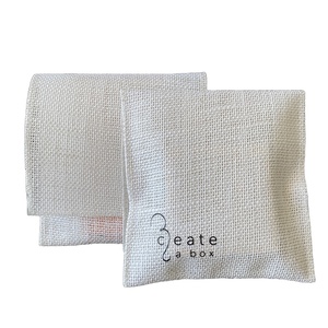 Small Drawstring Jute Tea Bag Custom Printed Hessian Burlap Pouch for Coffee Candy Gift Wrapping - Product Image 1