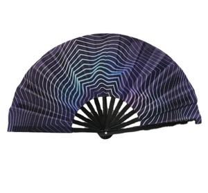 Custom Logo Bamboo Foldable Hand Fan 33cm/13inch Natural Handmade Business <b>Gift</b> for Promotions and Decor - Product Image 1