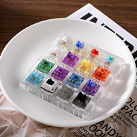 Claviers mécaniques Outil de test acrylique Commutateurs de clavier mécanique 4*4 Testeur de commutateur à 16 touches