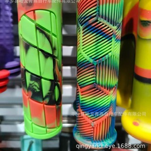 Poignées de guidon de vélo 22,2 mm, colorées, antidérapantes, souples, accessoires de vélo de montagne - Product Image 4