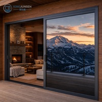 Puertas Corredizas de Vidrio Resistentes a Huracanes AS2047, Sistema de Vidrio Templado de Aluminio para Casas, Ventanas y Puertas de Patio para Villas de Montaña