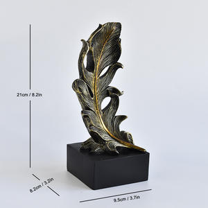 Di nicchia High-End moderna resina arte Still Life piume ornamenti casa <span class=keywords><strong>soggiorno</strong></span> <span class=keywords><strong>ingresso</strong></span> morbido decorazione di riscaldamento domestico decorazione - Product Image 6