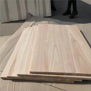 थोक Paulownia ठोस लकड़ी बोर्ड कस्टम बनावट सुंदर पतली Paulownia मुद्दा लकड़ी